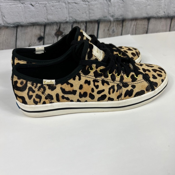KEDS BY KATE SPADE NEW YORK KICKSTART LEOPARD SKIN SNEAKER SIZE 7 - Picture 3 of 11